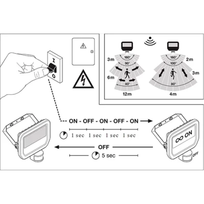 Āra LED prožektors ar sensoru FLOODLIGHT SENSOR 10 W
