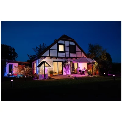 Viedais dārza gaismeklis - stabiņš 50cm, 12W, RGBW, IP44 SMART+ CUBE POST