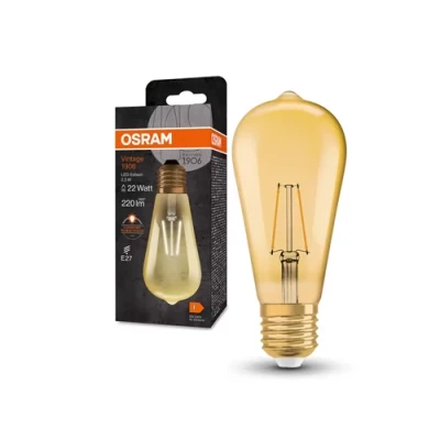 Vintage style LED bulb E27, ST64, 2.5W, 220Lm, 2400K