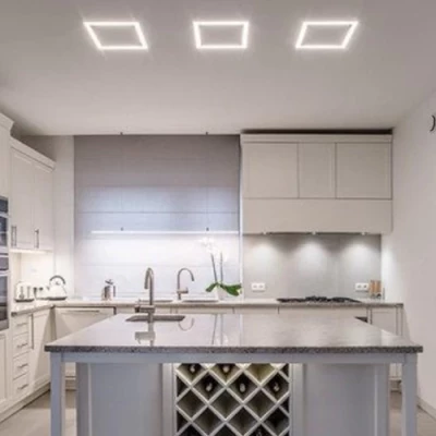 Anodized tile aluminum profile for LED strip HB-52.5X13.3WCD