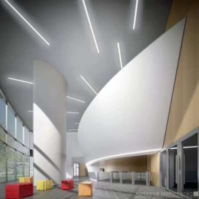 Anodized tile aluminum profile for LED strip HB-52.5X13.3WCD