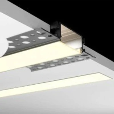 Anodized aluminum profile for 1-2 rows of LED strip HB-61X14