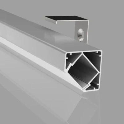 Corner anodized aluminum profile for LED strip HB-19X19