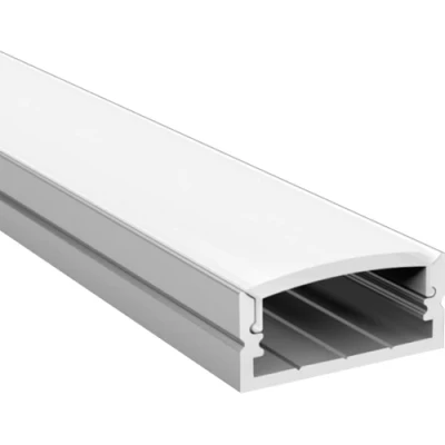 Anodized aluminum profile for 1-2 rows of LED strip HB-24X10