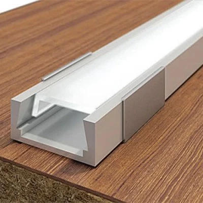 Anodized aluminum profile for 1-2 rows of LED strip HB-24X10