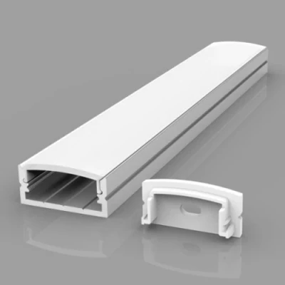 Anodized aluminum profile for 1-2 rows of LED strip HB-24X10