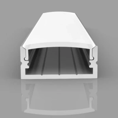 Anodized aluminum profile for 1-2 rows of LED strip HB-24X10