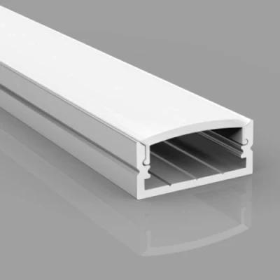 Anodized aluminum profile for 1-2 rows of LED strip HB-24X10