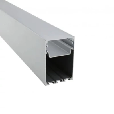 Anodized high aluminum profile for 1-4 rows of LED strips HB-75X50