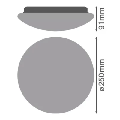 Griestu lampa SURFACE CIRCULAR 250 13W, 4000K, IP44