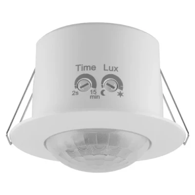 Infrasarkanais kustības un krēslas sensors 360°, 6m