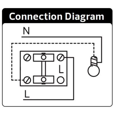 Vienvirziena vientaustiņa slēdzis ar aizsargvāku ATOM, 1 pola