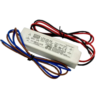 LED Импульсный блок питания 24В, 20Вт, IP67, 0,84А