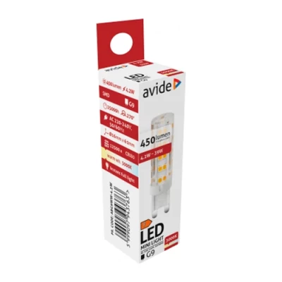 LED bulb G9, 4.2W, 450lm, 3000K