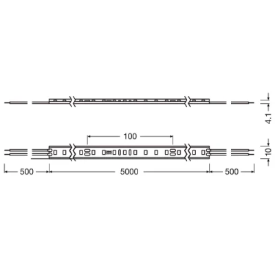 LEDVANCE LED лента 5м 3000K IP66 9W
