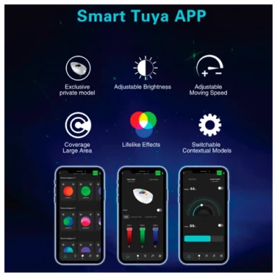 Viedais projektors ar skaļruni mājām - zvaigžņoto debesu, galaktikas, kosmosa projekcija