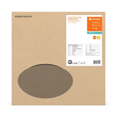 Griestu lampa SURFACE CIRCULAR 350 18W, 3000K, IP44