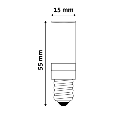 LED bulb E14, JD, 4.5W, 400lm, 3000K