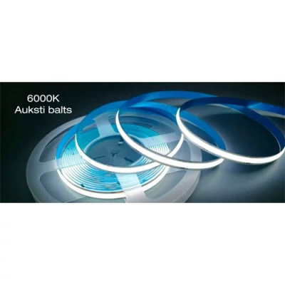 LED лента COB 6000K, IP20, 12V, 8W