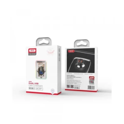 Auto piepīpētāja dubults USB lādētājs / XO / 2xUSB / 1A+2.1A / brūns / 6920680832781 / 07-0490