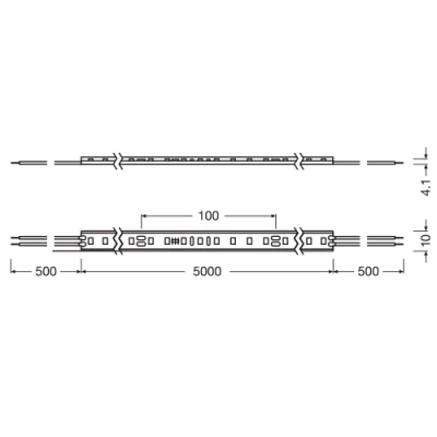 LED Lente 5m 3000K IP66 24W