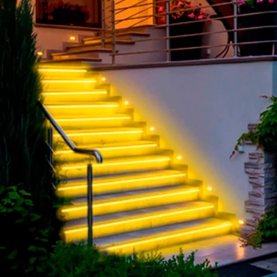 Outdoor LED neon strip IP67, yellow, 220-240V
