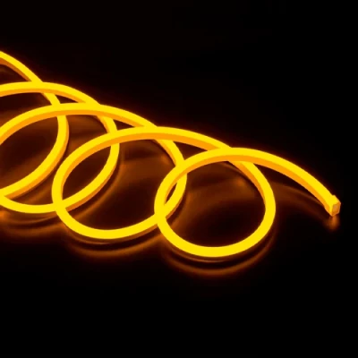 LED Неоновая лента 12V, жёлтая, IP67, 5m, 6x12mm, NEON FLEX