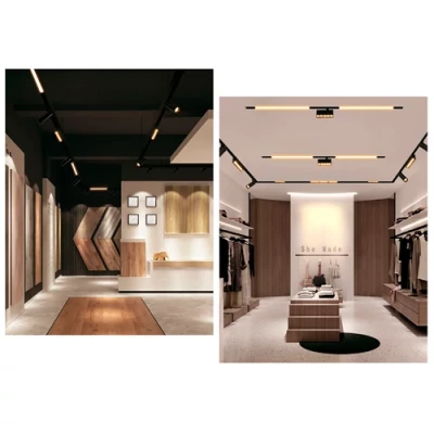 LED Magnētiskais sliežu gaismeklis GRILLE LIGHT 18W, 3000K, 328.5mm, 48V