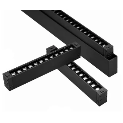 LED Magnētiskais sliežu gaismeklis GRILLE LIGHT 24W, 3000K, 437.5 mm, 48V