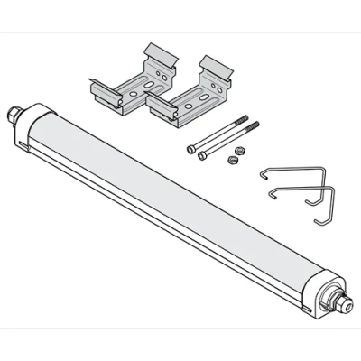 LED linear luminaire 150cm, 62W, 4000K, IP66 DAMP PROOF COMPACT