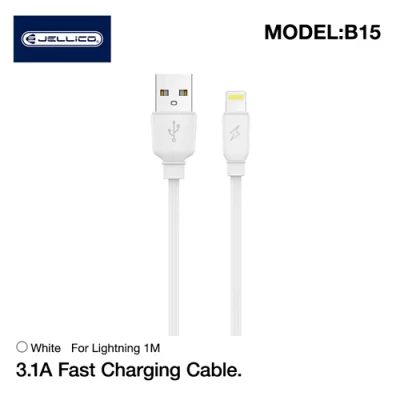 iPhone fast charging cable Lightning - USB, 1m, 3.1A