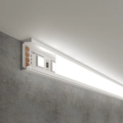 Anodized aluminum profile for LED strip HB-17.5X7T
