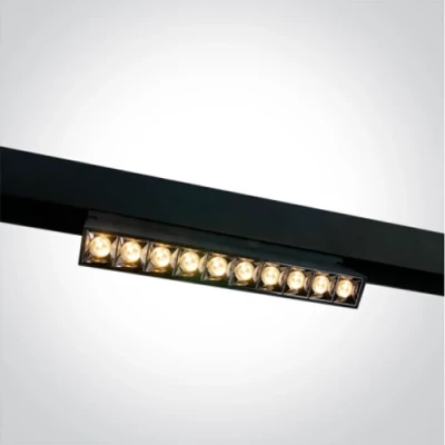 LED Magnetic rail light MAGNETIC ROTATION LIGHT 12W, 3000K, 231 mm, 48V