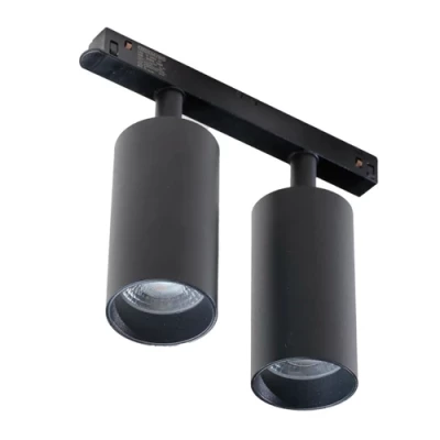 LED Magnētiskais sliežu dubultais gaismeklis DOUBLE HEAD TRACK LIGHT 4W, 3000K, 48V