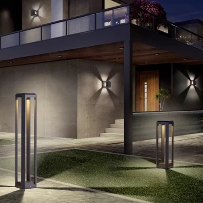 Outdoor decorative dimmable pole 60cm, 12W, 3000K, IP65