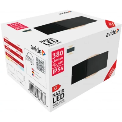 Фасадный светильник NAZIR 6W, WW, IP54