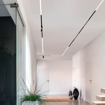 SLIM Magnētiskais sliežu gaismeklis 4000K, 6W, FOLDABLE FLOOD LIGHT 48V