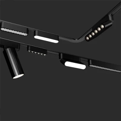 SLIM Magnētiskais sliežu gaismeklis 3000K, 12W, FOLDABLE FLOOD LIGHT 48V