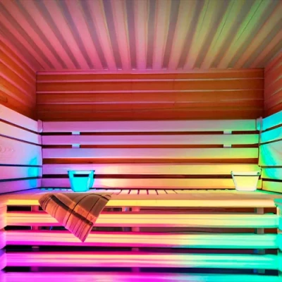 LED Lente saunai un pirtij 2835, RGB, IP68, 24V, 14W