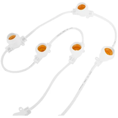 Set of outdoor 100m garlands for gardens and terraces with E27 lamps
