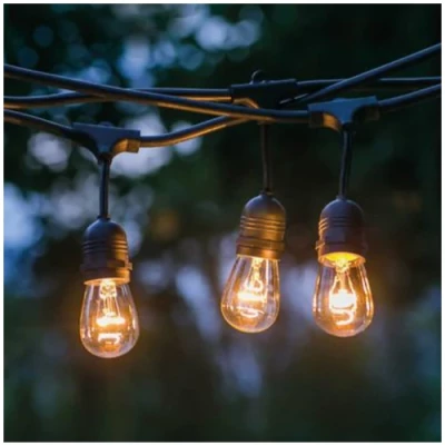 Комплект уличной 15м гирлянды для сада и террас с лампами Е27