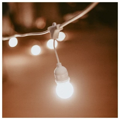 Set of outdoor 100m garlands for gardens and terraces with E27 lamps