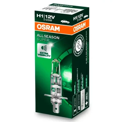 Halogen bulb H1, 12V, 55W, 3200K, ALLSEASON SUPER series