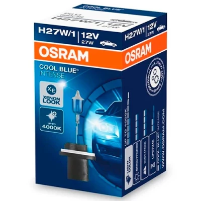 Halogen bulb H27W/1, 12V, 27W, up to 4000K, COOL BLUE INTENSE series