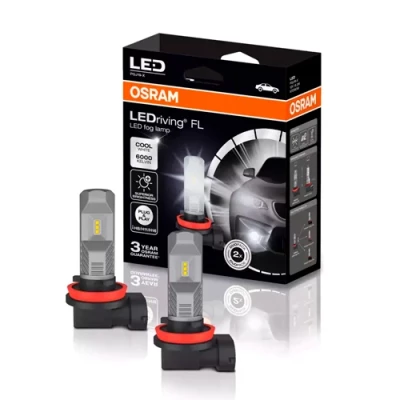 LED bulbs H8/H11/H16, 8W, 6000K, 12V, LEDriving FL series