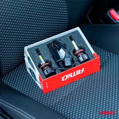 LED spuldzes H4, 38W, 6500K, COB sērija