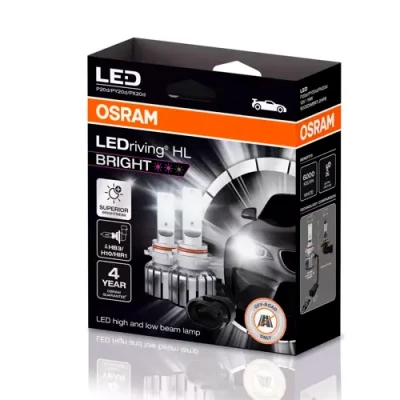 LED bulbs HB3/H10/HIR1, 19W, 6000K, 12V, LEDriving HL BRIGHT series