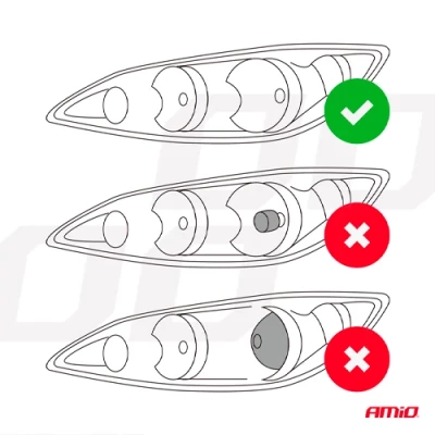 LED bulbs H7/H18, 40W, 6000K, 12-24V, FLEX+ Lens series
