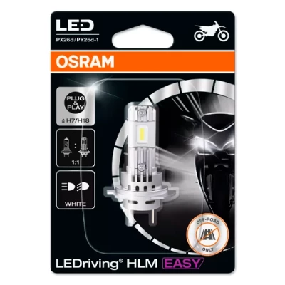 High and low beam motorcycle bulb H7/H18, LEDriving HLM EASY series