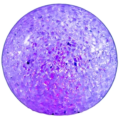 LED декоративный светильник - разноцветный шар, Ø 10 см, RGB, IP20